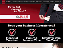 Tablet Screenshot of insightbusinesscoaching.com